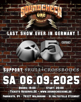 Q5 – Oldschool-Metaller dürfen sich freuen – Deutschland-Abschiedsgig im Soundcheck One in Waldbronn am 06. Sept. 2025
